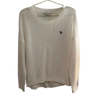 Abercrombie & Fitch Off-White Crew Neck Sweater